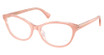 Ralph Eyeglasses RA7186U PEACH ON TRANSPARENT/6296