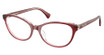 Ralph Eyeglasses RA7186U DARK BURGUNDY ON TRANSPA/5920