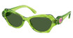 SWAROVSKI Eyeglasses SK6050 TRANSPARENT GREEN/108971