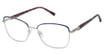 Elizabeth Arden Eyeglasses EA6078 Blue Silver