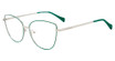 Lucky Brand Eyeglasses VLBD135 GREEN SILVER