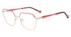 Yalea Eyeglasses VYA189 SHINY RED GOLD WITH COLORED PARTS