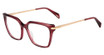 Police Eyeglasses VPLT04M SHINY TRANSPARENT PLUM