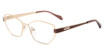 Just Cavalli Eyeglasses VJC167 SHINY ROSE GOLD WITH BROWN