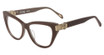 Just Cavalli Eyeglasses VJC164 SHINY BROWN/TRANSPARENT BROWN