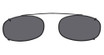 Hilco Eyeglasses Sun Clips, Oblong Black