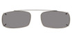 Hilco Eyeglasses Sun Clips, Low Rectangle Pewter