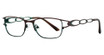 Vavoom/Vivian Morgan Eyeglasses 8043 Brown/Turquoise