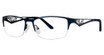Genevieve Boutique Eyeglasses Passionate matte navy/black
