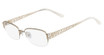 Marchon NYC Eyeglasses TRES JOLIE 160 (710) SHINY GOLD/710