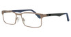 Art-Craft Eyeglasses USA Workforce 451AM Standard Chestnut Front / Grey-Blue Temples/45143/61