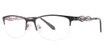 Genevieve Paris Design Eyeglasses Luxury matte black/mauve