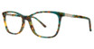 Modern Art Eyeglasses A384 teal tortoise