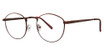 Modern Metals Eyeglasses Around Brown