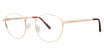 Modern Metals Eyeglasses Around Gold