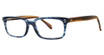 Deja Vu Eyeglasses 9021 Blue/Brown Stripe