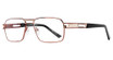 Eight to Eighty Eyewear Eyeglasses Twan Brown/Gold