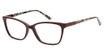 Nicole Miller Eyeglasses Atwater BURGUNDY/ROSE/C02