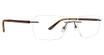 Totally Rimless Eyeglasses Command(298) Brown/BRWN