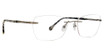 Totally Rimless Eyeglasses Halo(300) Gunmetal/GUNM