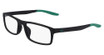 Nike Eyeglasses NIKE 7119 (009) MATTE BLACK/LUCID GREEN/009