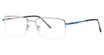 Elan Collection Eyeglasses 3722 Gunmetal/Blue