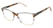 gx by GWEN STEFANI Eyeglasses GX081 grey multi stripe/GRY