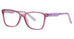 Modern Plastics II Eyeglasses Symbolic purple crystal