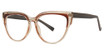 Modern Plastics I Eyeglasses Imply brown crystal