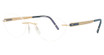 Silhouette Eyeglasses 5555 demo Gold/Navy Blue/7630