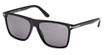 Tom Ford Eyeglasses FT0832 shiny black / smoke polarized/01D