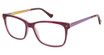 BETSEY JOHNSON Eyeglasses FLASH DANCE Purple/PUR