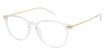 TLG Eyeglasses NU057 CRYSTAL / GOLD/C01
