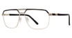 Vivid Eyeglasses BIG AND TALL 24 black/shiny gold