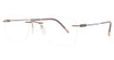 Silhouette Eyeglasses 5561 rectangle harmonious brown/6040