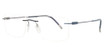 Silhouette Eyeglasses 5561 rectangle trusty blue/4540