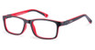 Nano Eyeglasses FANGAME 3.0 MATTE BLACK RED/15