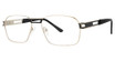 Times Square Eyeglasses MACHO GOLD BLACK
