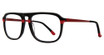 ECKO Unltd Eyeglasses ECKO712 Black/Red/BLACK/RED