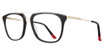 ECKO Unltd Eyeglasses ECKO711 Black/Gold/BLACK/GOLD