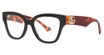 Gucci Eyeglasses GG1424O BLACK-HAVANA-TRANSPARENT/007