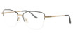 Cote d Azur Eyeglasses CDA-372 Black / Antique Gold/3