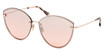Tom Ford FT1106 shiny rose gold / bordeaux mirror/28U
