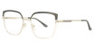 Enhance Eyeglasses 4495 Black/White/Silver