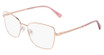 Marchon NYC Eyeglasses TRES JOLIE 211 ROSE GOLD/770
