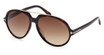 Tom Ford Eyeglasses FT1210 dark havana / gradient brown/52F