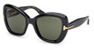 Tom Ford Eyeglasses FT1279 shiny black / green/01N