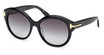Tom Ford Eyeglasses FT1251 shiny black / gradient smoke/01B