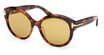 Tom Ford Eyeglasses FT1251 blonde havana / brown/53E