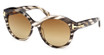 Tom Ford Eyeglasses FT1251 coloured havana / gradient brown/55F